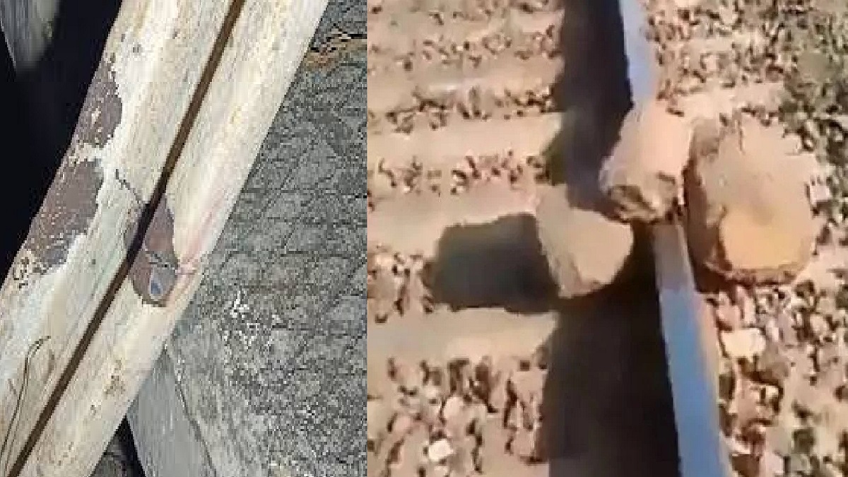 बरेली में ट्रेन पलटाने की साजिश, लोको पायलट की होशियारी से टला हादसा