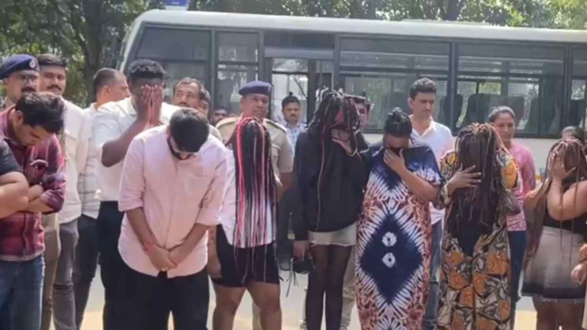 यहां फार्म हाउस में चल रही थी हाई-प्रोफाइल रेव पार्टी, 13 विदेशी नागरिकों समेत 20 गिरफ्तार… इनमें 6 महिलाएं भी