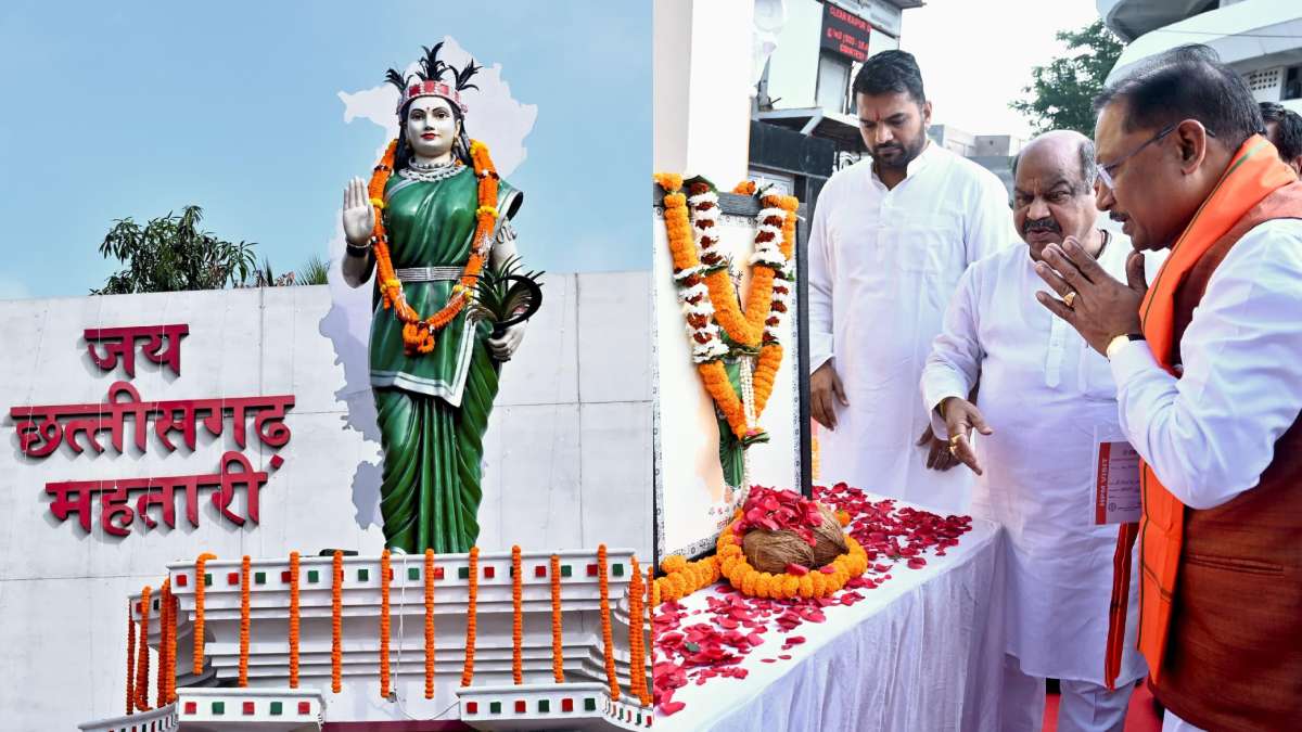 मुख्यमंत्री साय ने छत्तीसगढ़ महतारी की प्रतिमा पर माल्यार्पण कर किया नमन, प्रदेशवासियों की खुशहाली के लिए की कामना…