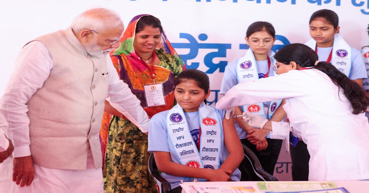 Cervical Cancer की रोकथाम के लिए तैयार… PM मोदी ने ‘देशव्यापी HPV टीकाकरण अभियान’ का किया शुभारंभ, सीएम योगी बोले- मातृ शक्ति के स्वास्थ्य-सुरक्षा के लिए पूर्णतः संकल्पित