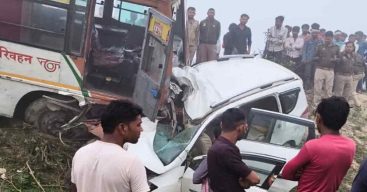 सड़क पर दौड़ी मौत: रोडवेज बस और कार की भीषण भिड़ंत, 3 युवकों की थम गई सांसें